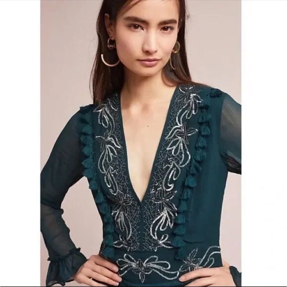 Ranna Gill Embellished Tassel Blouse